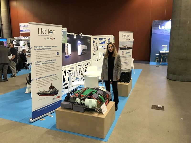 RIVERDATING 2023: HELION's hydrogen fuel cell amidst river transport actors in Lille